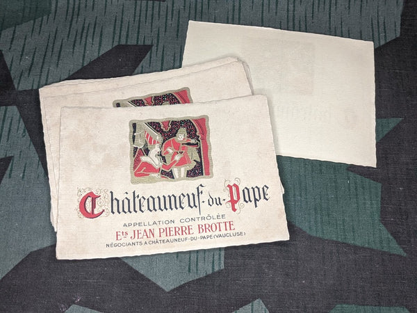 Wine Bottle Labels Chateauneuf du Pape