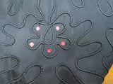 Dark Blue Dress with Pink Accents <br> (B-40" W-32.5" H-40")