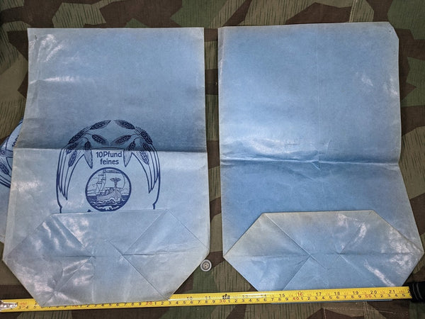 Paper Flour Bag 10 Pounds Weizenauszugmehl (Lot of 3)