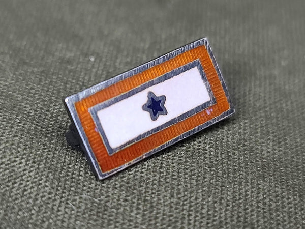 Small Sterling Coro Blue Star Flag Pin