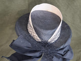 Black and White Tilt Hat