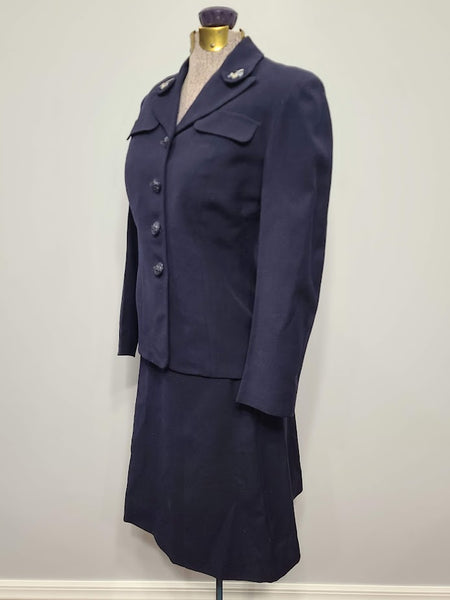 Navy WAVES Uniform and Overcoat with Liner (Named) <br> (B-34" W-24" H-35")