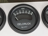 Set of 4 German Type Gauges 2" Diameter 12V