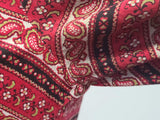 German Red Print Dirndl Dress <br> (B-35.5" W-27" H-45")
