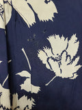 Navy Blue with White Flowers Dress (as-is) <br> (B-39" W-29" H-41")