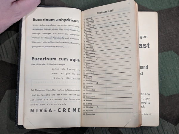 Doctor's Pocket Calendar 1936 and Informational Book