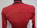 Red Dress with Black Trim and Belt <br> (B-35" W-26" H-full)