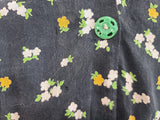 Plus Size Flower Print Dress <br> (B-53" W-46" H-54")