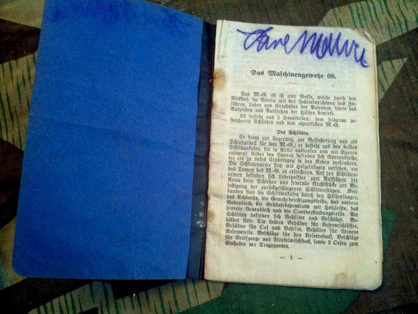 Maschinengewehr 08 Handbook