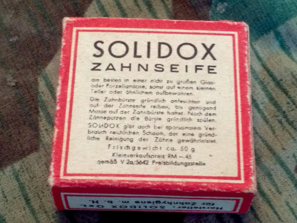 WWII German Solidox Tooth Soap