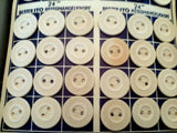 Original Paper Buttons 15mm on Card