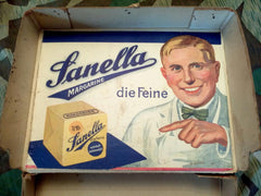Vintage 1930s German Sanella Margarine Carton WWII Rations