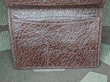 German Dark Brown Leather Wallet
