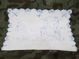 "Nun ist er hinaus in die weite Welt" Embroidered Cloth