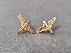 Army Air Corps Screw-back Earrings