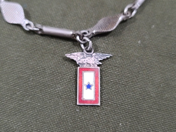 Charm Bracelet In Service Flag, Anchor, Artillery
