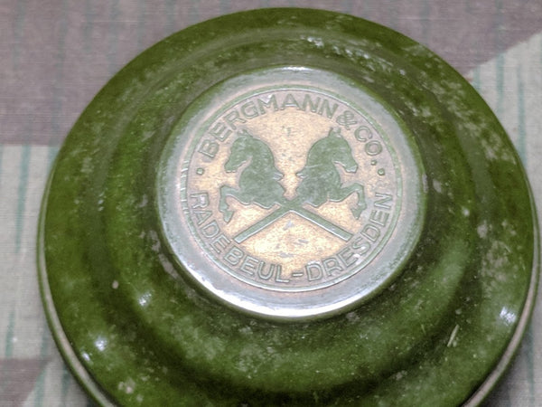 Bergmann & Co. DRGM Green Bakelite Soap/Perfume Container