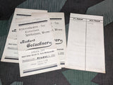 Store Receipt Adolf Hitler Strasse Leipzig