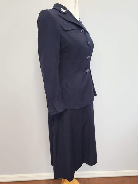 WAVES Uniform Set: Jacket and Skirt <br> (B-33" W-26" H-38")