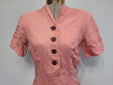 Pink Button Down Dress <br> (B-33" W-26" H-31")