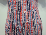 German Stripe Print Dress <br> (B-34.5" W-28" H-37")