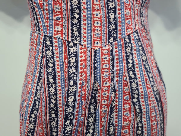 German Stripe Print Dress <br> (B-34.5" W-28" H-37")