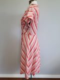 German Red and White Striped Dress <br> (B-34" W-26" H-37")
