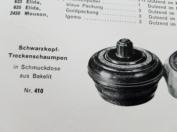 Bakelite Shampoo Container Schwarzkopf