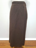 Brown Wool Skirt Suit <br> (B-35" W-27" H-37")