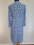 Seersucker Flower Print Dress <br> (B-43" W-36" H-44")