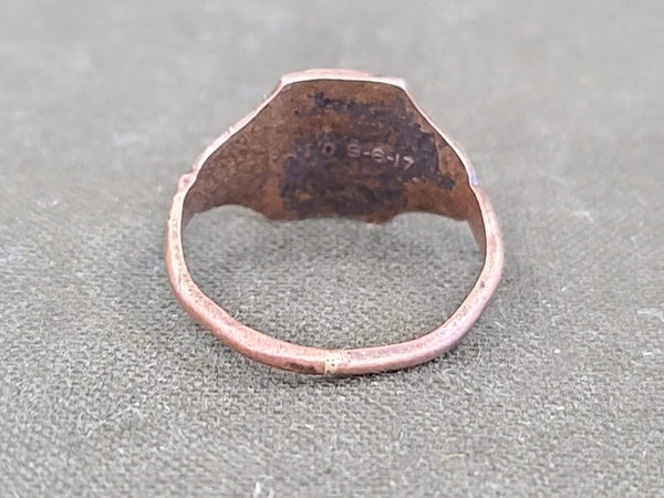WWI Blue Star In Service Sweetheart Ring 1917