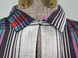 Colorful Plaid Sleeveless Dress <br> (B-36" W-25" H-41")