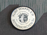 Vintage 1940s German Advertising Pocket Mirror Barber Salon Supply
