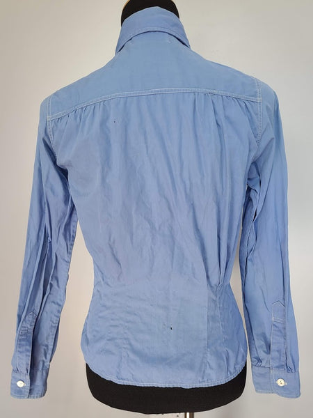 WAVES Reserve Blue Blouse (as-is) <br> (B-34" W-29")