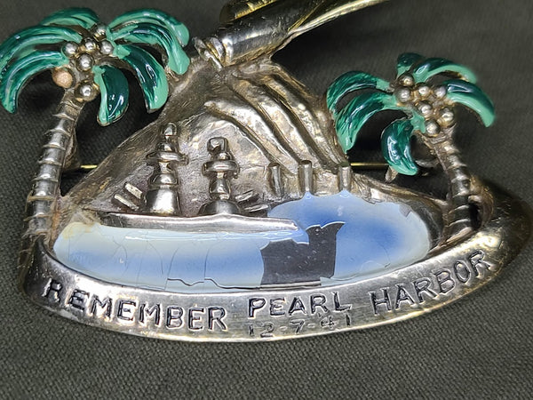 Remember Pearl Harbor Island Plane Pin