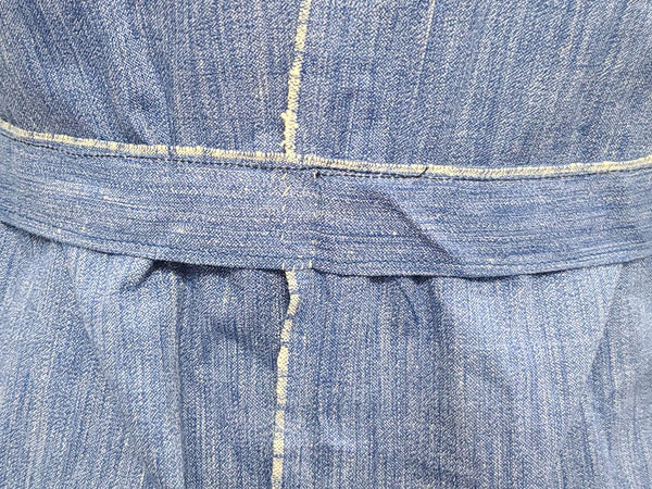 German Blue Chore Dress <br> (B-36" W-28" H-39.5")