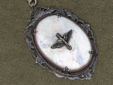 Army Air Corps Mother-of-Pearl Sterling Necklace