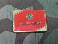 Original Halbe-Fünf 20 Cigarette Tin