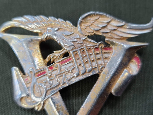 Beethoven's 5th Symphony V for Victory Music Note Eagle Pin
