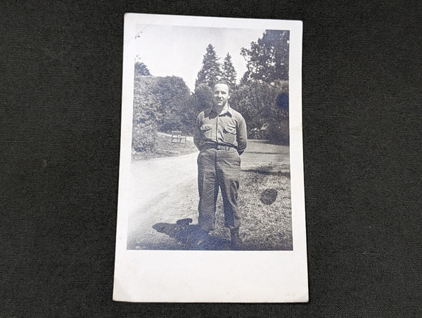 U.S. G.I. in Czechoslovakia German Photo Paper
