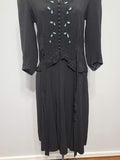 Black Dress with Beading and Soutache <br> (B-35" W-30" H-36")