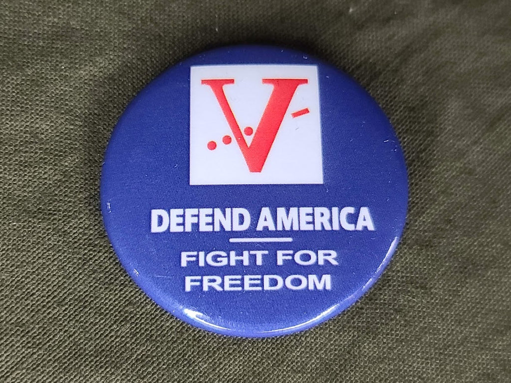 Defended Button Repro Defend America Pinback Button
