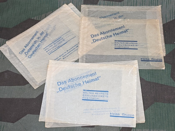2 Wax Paper Envelopes Walter Behrens