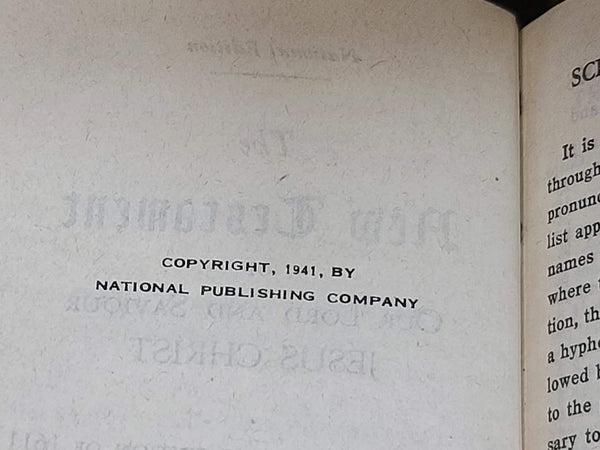 US Military New Testament & Psalms Bible 1941