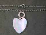 Mother of Pearl Army Eagle Heart Necklace