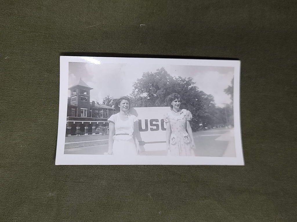 Two Women with USO Sign Photo