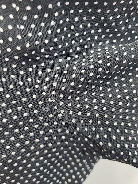 German Black Polka Dot Dress <br> (B-40" W-33" H-41")