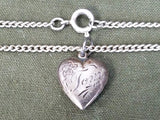 US Marine Heart Sweetheart Necklace Sterling "Tom"