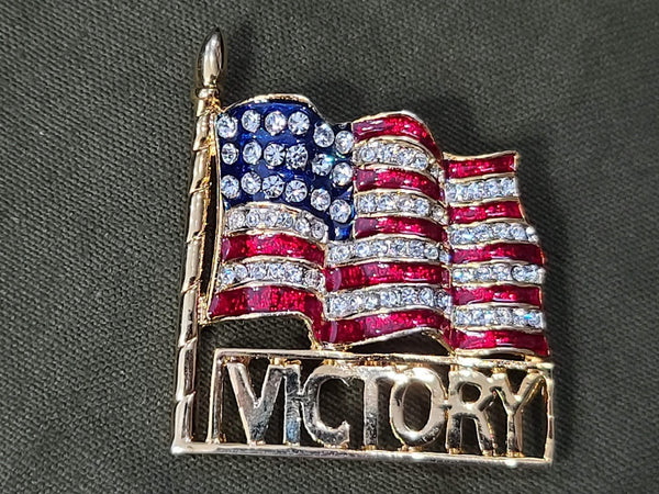 Repro Victory Flag Pin