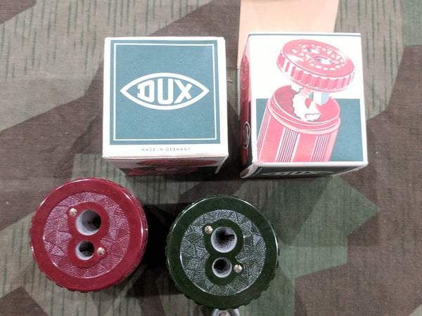 DUX Bakelite Double Pencil Sharpeners in Box